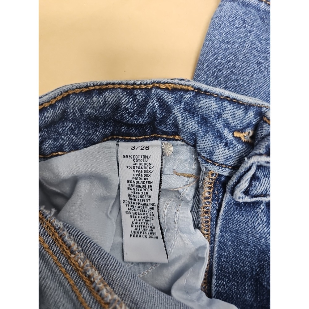 Celebrity Pink Women's Regeneration Slim Blue Denim Jeans Distressed Size 3 - Picture 15 of 16